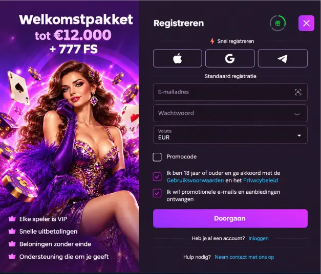 bunsbet casino registration